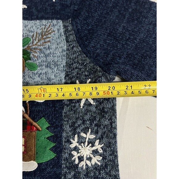 VTG Tiana International Christmas Sweater Holiday Women’s Small, Beaded, Zippere - Picture 7 of 7